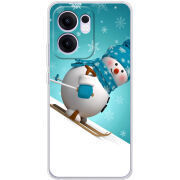 Чохол BoxFace OPPO Reno 13 F Skier Snowman