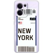 Прозорий чохол BoxFace OPPO Reno 13 F Ticket New York