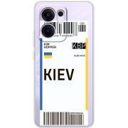 Прозорий чохол BoxFace OPPO Reno 13 F Ticket Kiev