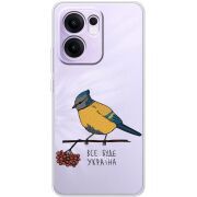 Прозорий чохол BoxFace OPPO Reno 13 F Синиця і калина