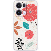 Чохол BoxFace OPPO Reno 13 Pro 5G Line Flowers