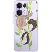 Прозорий чохол BoxFace OPPO Reno 13 Pro 5G Cute Mermaid