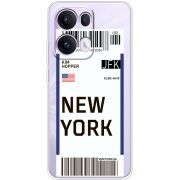 Прозорий чохол BoxFace OPPO Reno 13 Pro 5G Ticket New York