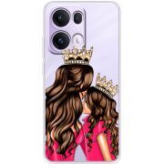 Прозорий чохол BoxFace OPPO Reno 13 Pro 5G Queen and Princess