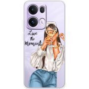 Прозорий чохол BoxFace OPPO Reno 13 Pro 5G Live The Moment