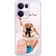 Прозорий чохол BoxFace OPPO Reno 13 Pro 5G Travel Girl