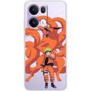Прозорий чохол BoxFace OPPO Reno 13 Pro 5G Naruto and Kurama