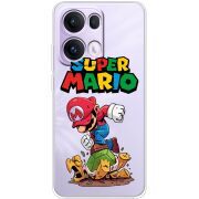 Прозорий чохол BoxFace OPPO Reno 13 Pro 5G Super Mario