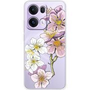 Прозорий чохол BoxFace OPPO Reno 13 Pro 5G Cherry Blossom
