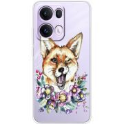 Прозорий чохол BoxFace OPPO Reno 13 Pro 5G Winking Fox