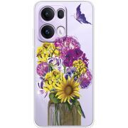 Прозорий чохол BoxFace OPPO Reno 13 Pro 5G My Bouquet