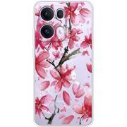 Прозорий чохол BoxFace OPPO Reno 13 Pro 5G Pink Magnolia
