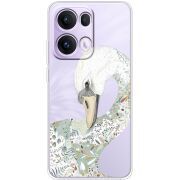 Прозорий чохол BoxFace OPPO Reno 13 Pro 5G Swan