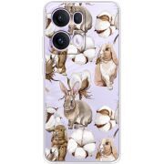 Прозорий чохол BoxFace OPPO Reno 13 Pro 5G Cotton and Rabbits