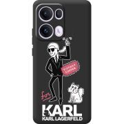 Чорний чохол BoxFace OPPO Reno 13 Pro 5G For Karl