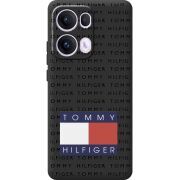 Чорний чохол BoxFace OPPO Reno 13 Pro 5G Tommy Print