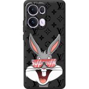 Чорний чохол BoxFace OPPO Reno 13 Pro 5G looney bunny