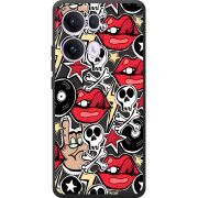 Чорний чохол BoxFace OPPO Reno 13 Pro 5G Rock Graffiti