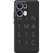 Чорний чохол BoxFace OPPO Reno 13 Pro 5G Minimalistic