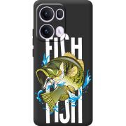 Чорний чохол BoxFace OPPO Reno 13 Pro 5G Fish