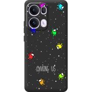Чорний чохол BoxFace OPPO Reno 13 Pro 5G Among Us Invisible