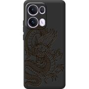 Чорний чохол BoxFace OPPO Reno 13 Pro 5G Chinese Dragon