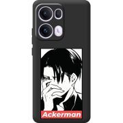 Чорний чохол BoxFace OPPO Reno 13 Pro 5G Attack On Titan - Ackerman