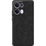 Чорний чохол BoxFace OPPO Reno 13 Pro 5G Leaves