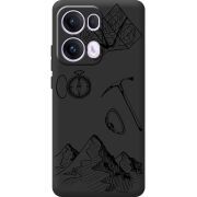 Чорний чохол BoxFace OPPO Reno 13 Pro 5G Mountains