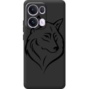 Чорний чохол BoxFace OPPO Reno 13 Pro 5G Wolf