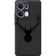Чорний чохол BoxFace OPPO Reno 13 Pro 5G Deer