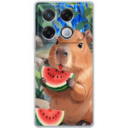 Чехол BoxFace Infinix GT 20 Pro Капібара з кавуном