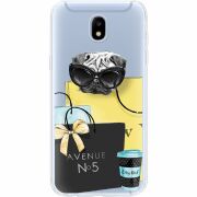 Прозрачный чехол Uprint Samsung J530 Galaxy J5 2017 Fashion Pug