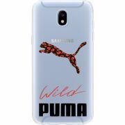 Прозрачный чехол Uprint Samsung J530 Galaxy J5 2017 Wild Cat