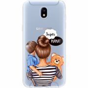 Прозрачный чехол Uprint Samsung J530 Galaxy J5 2017 Super Mama and Son