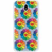 Прозрачный чехол Uprint Samsung J530 Galaxy J5 2017 Hippie Flowers