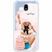 Прозрачный чехол Uprint Samsung J530 Galaxy J5 2017 Travel Girl