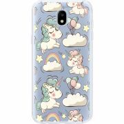 Прозрачный чехол Uprint Samsung J530 Galaxy J5 2017 Unicorns
