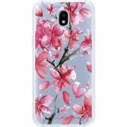 Прозрачный чехол Uprint Samsung J530 Galaxy J5 2017 Pink Magnolia