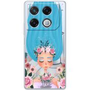 Прозрачный чехол BoxFace Infinix GT 20 Pro Blue Hair