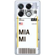 Прозрачный чехол BoxFace Infinix GT 20 Pro Ticket Miami