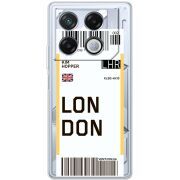 Прозрачный чехол BoxFace Infinix GT 20 Pro Ticket London