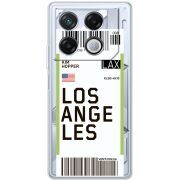 Прозрачный чехол BoxFace Infinix GT 20 Pro Ticket Los Angeles
