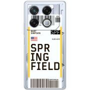 Прозрачный чехол BoxFace Infinix GT 20 Pro Ticket Springfield