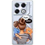 Прозрачный чехол BoxFace Infinix GT 20 Pro Super Mama and Son