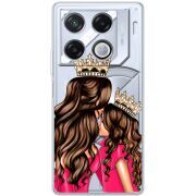 Прозрачный чехол BoxFace Infinix GT 20 Pro Queen and Princess