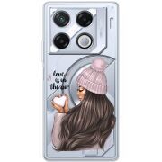 Прозрачный чехол BoxFace Infinix GT 20 Pro love is in the air