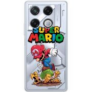 Прозрачный чехол BoxFace Infinix GT 20 Pro Super Mario