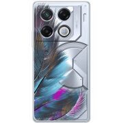 Прозрачный чехол BoxFace Infinix GT 20 Pro Feathers