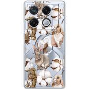 Прозрачный чехол BoxFace Infinix GT 20 Pro Cotton and Rabbits